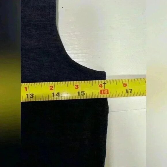 Marled essentials navy blue tank top size medium cotton blend pullover - Picture 9 of 10